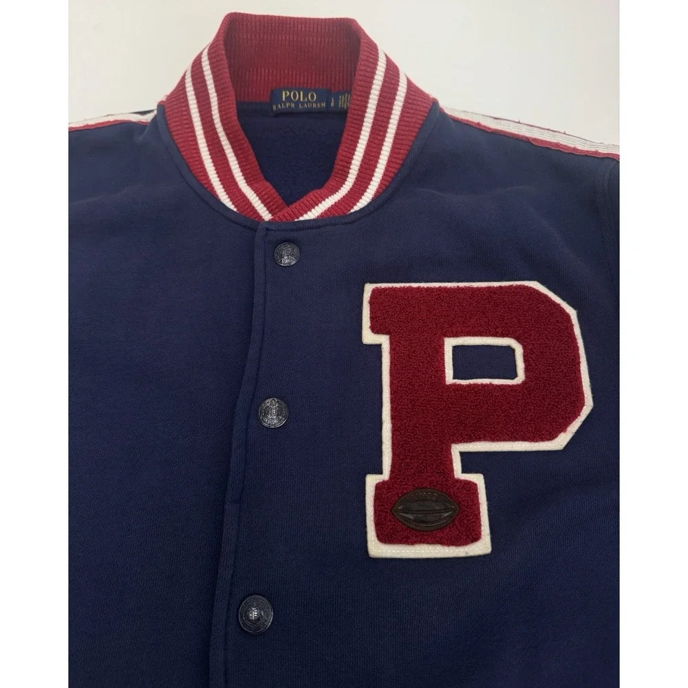 Polo Ralph Lauren New York Football Varsity Letterman Jacket Men's Size Large - Picture 3 of 16